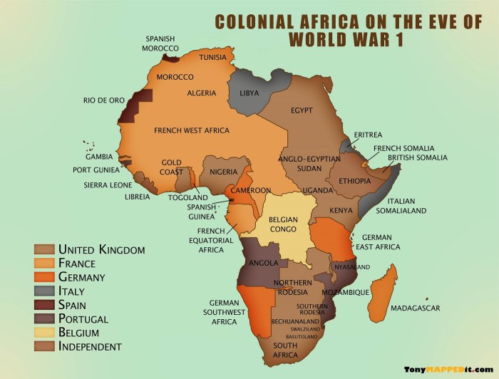 Africa in 1914 map worksheet answers