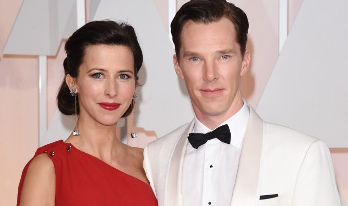 Cumberbatch benedict wife sophie hunter dress wedding second child welcome hal popsugar