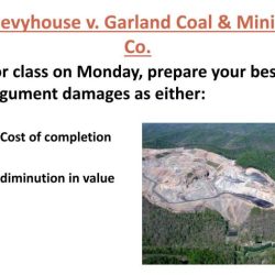 Peevyhouse v garland coal mining co