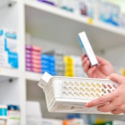 Pharmacist saying medication out loud