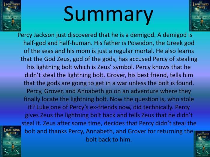 Percy jackson chapter 16 summary